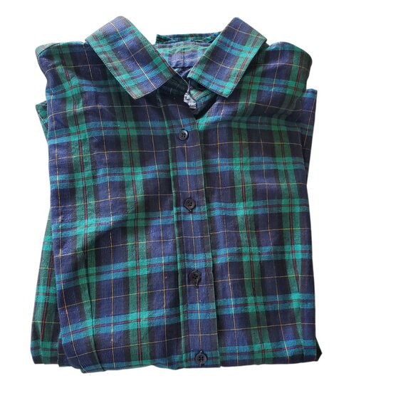 Hobby Horse Show Shirt Blue Green Gold Red Metallic Threading Large - Picture 9 of 16